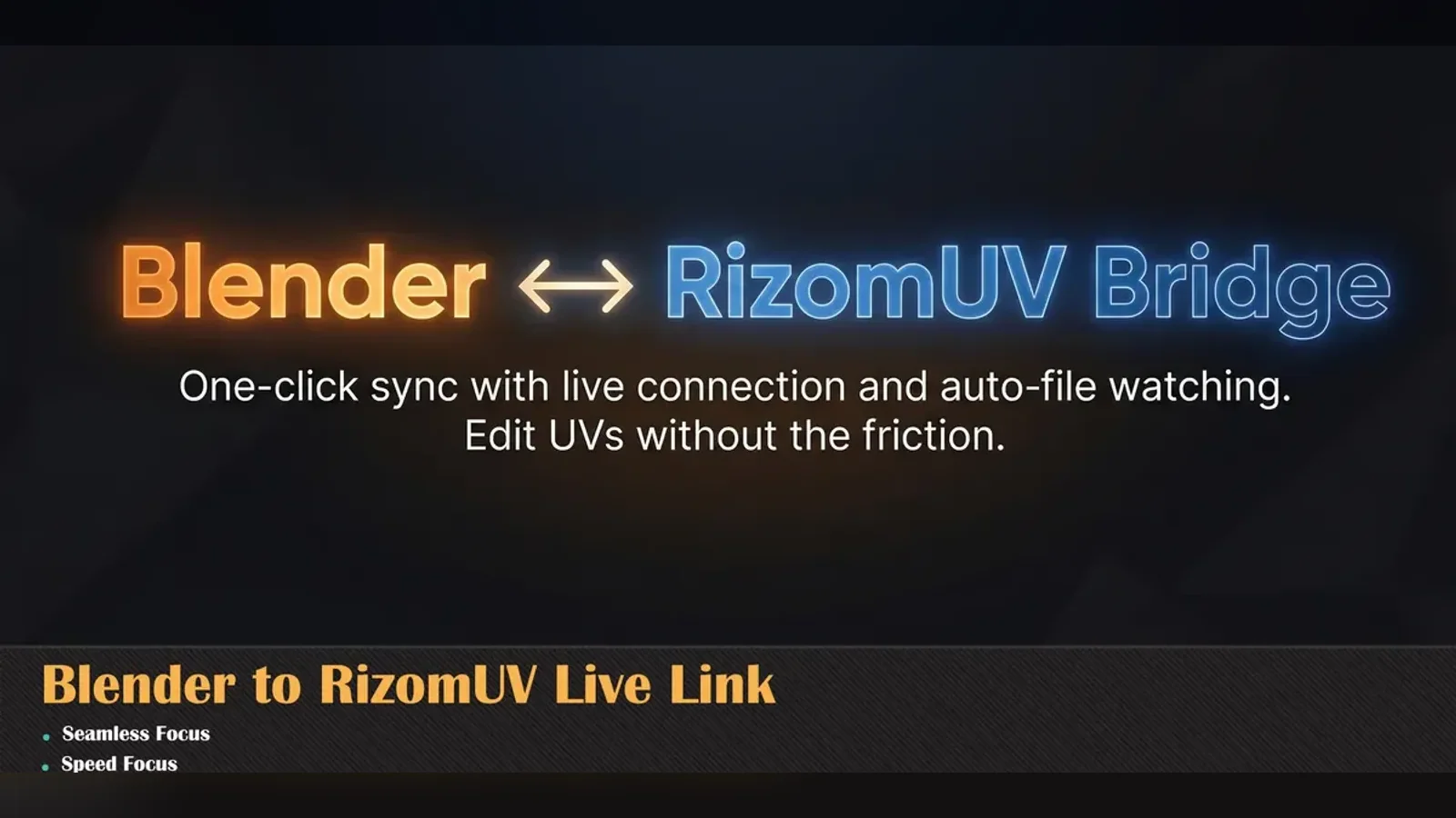 Blender to RizomUV Live Link — preview 2