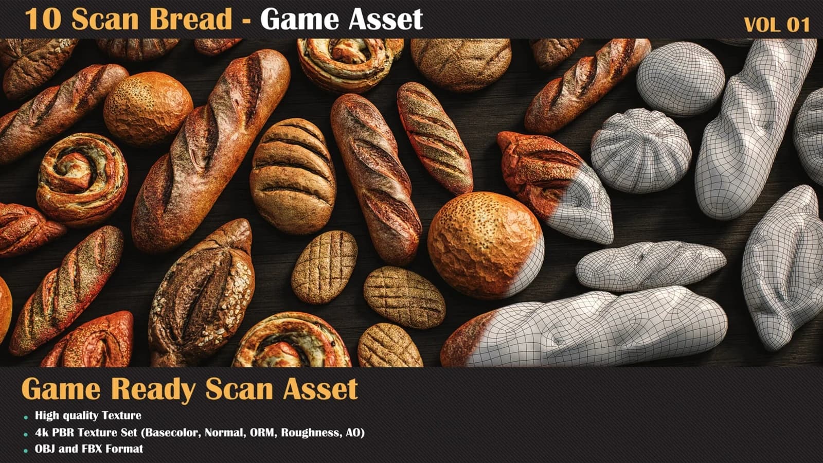 10 Bread Scan Model — VOL 01