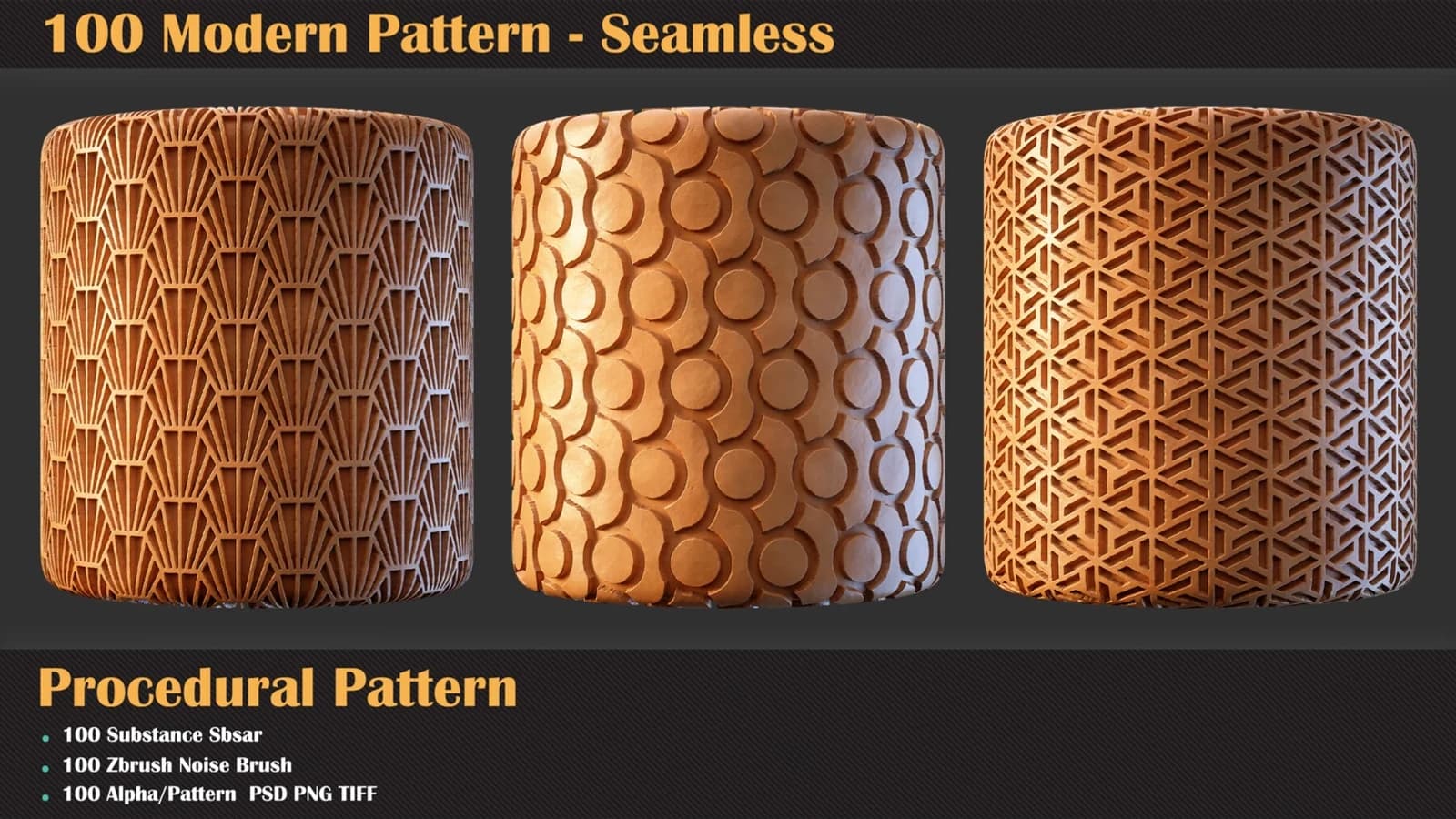 100 Modern Seamless Pattern and Brush — preview 4