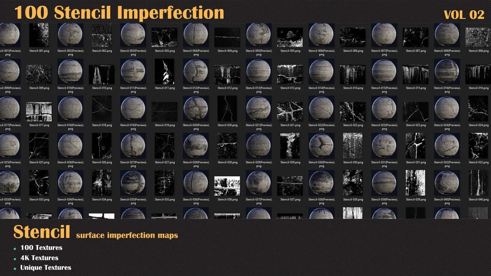 100 Stencil Imperfection — VOL 02 — preview 2