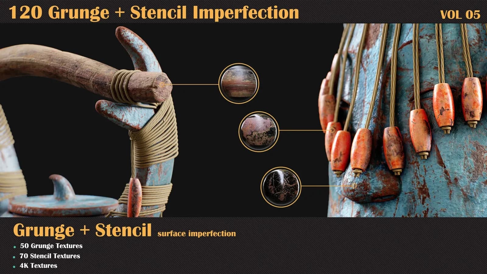 120 Grunge + Stencil Imperfection — VOL 05 — preview 3