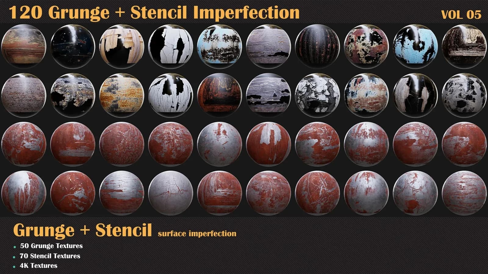 120 Grunge + Stencil Imperfection — VOL 05 — preview 4