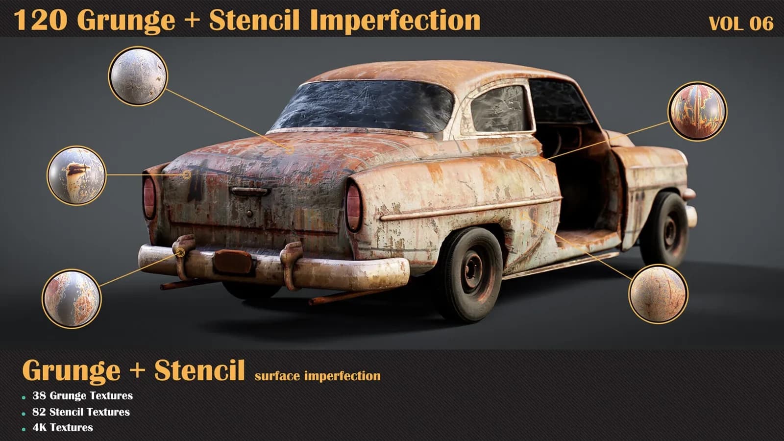 120 Grunge + Stencil Imperfection — VOL 06 — preview 2