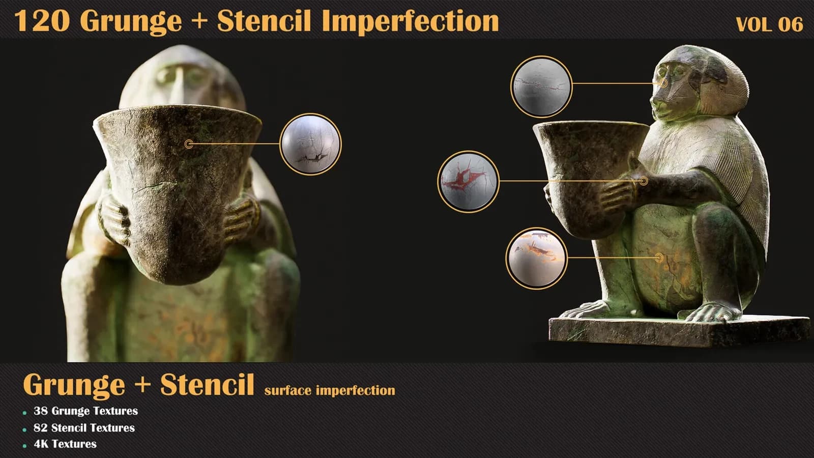 120 Grunge + Stencil Imperfection — VOL 06 — preview 3
