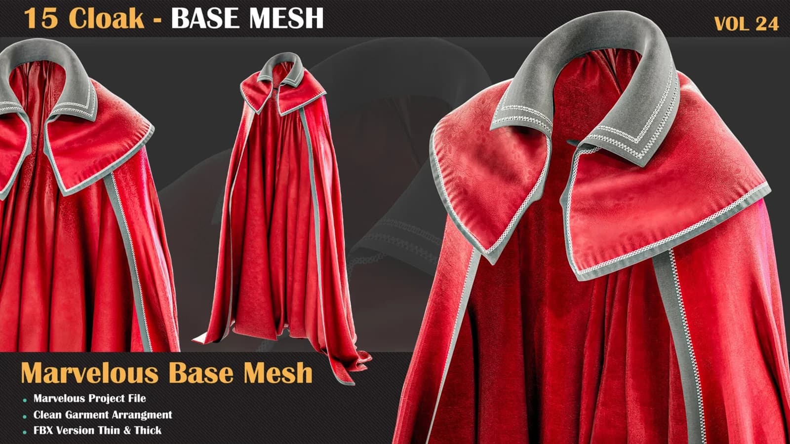 15 Cloak Base Mesh — VOL 24