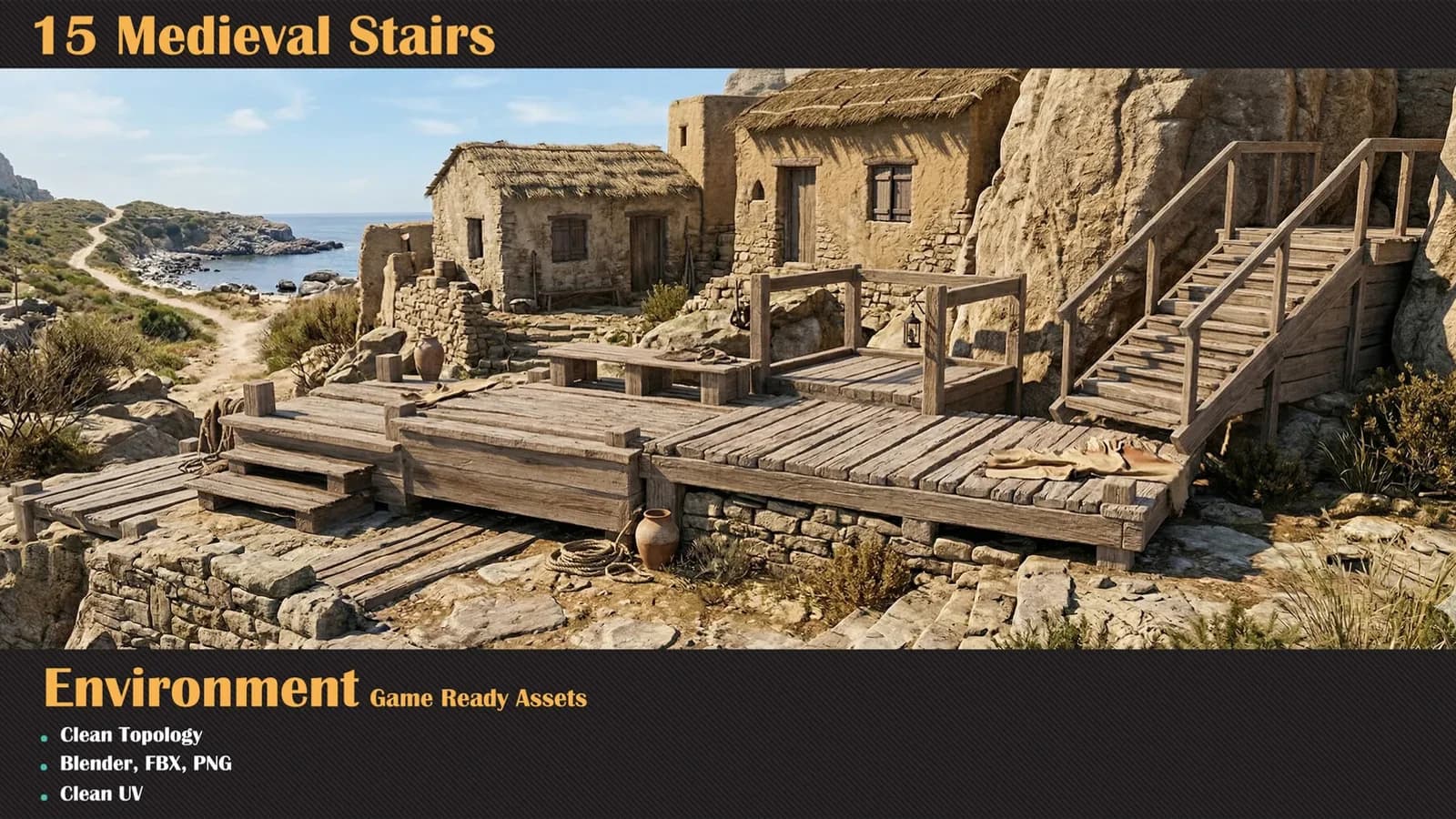 15 Medieval Stairs — preview 2