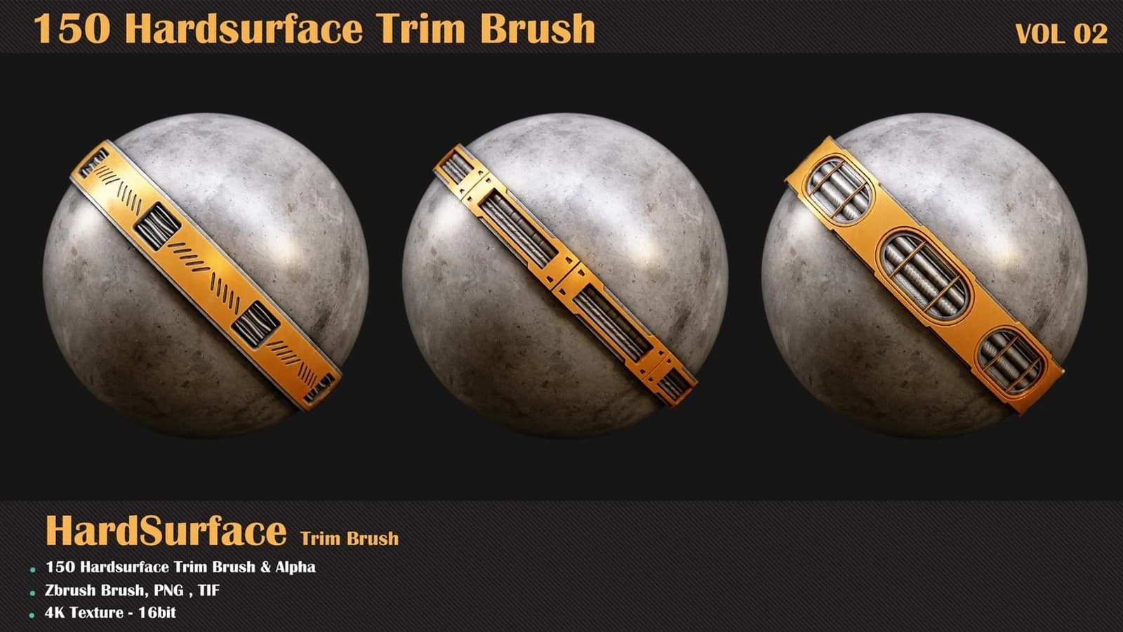 150 HardSurface Trim Brush — VOL 02 — preview 2