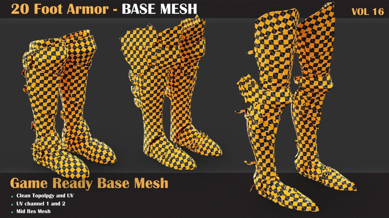 20 Foot Armor Base Mesh — VOL 16 — preview 2