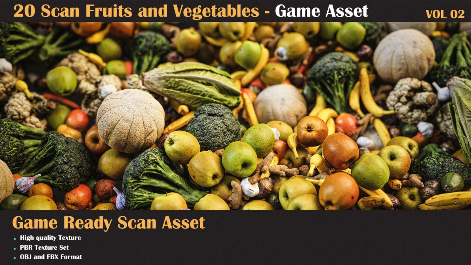20 Fruit and Vegetation Scan Model — VOL 02 — preview 2