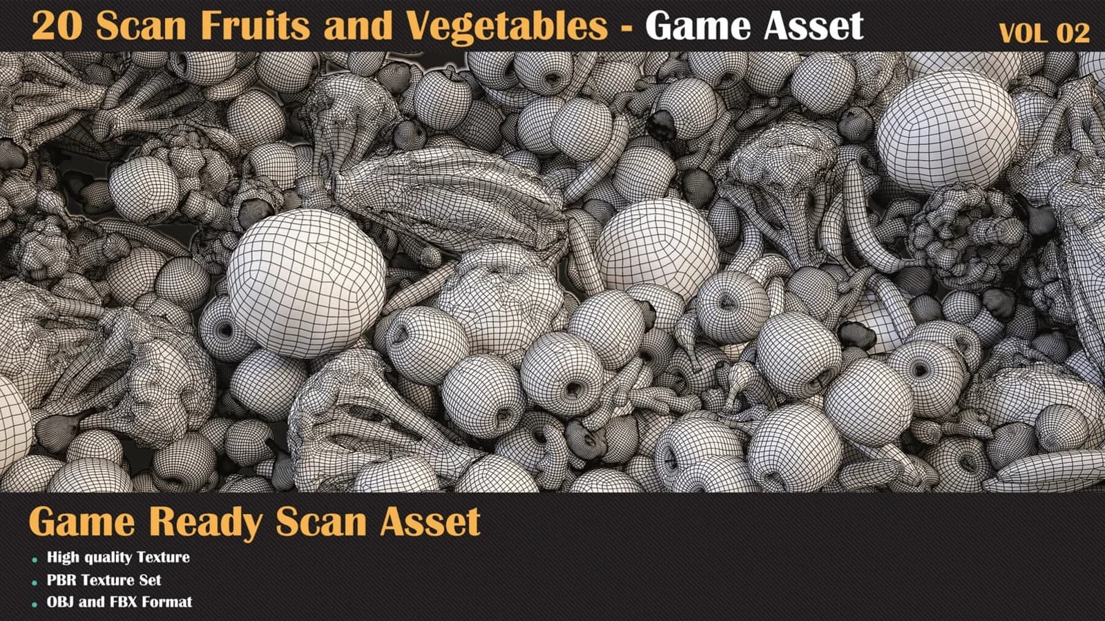 20 Fruit and Vegetation Scan Model — VOL 02 — preview 3