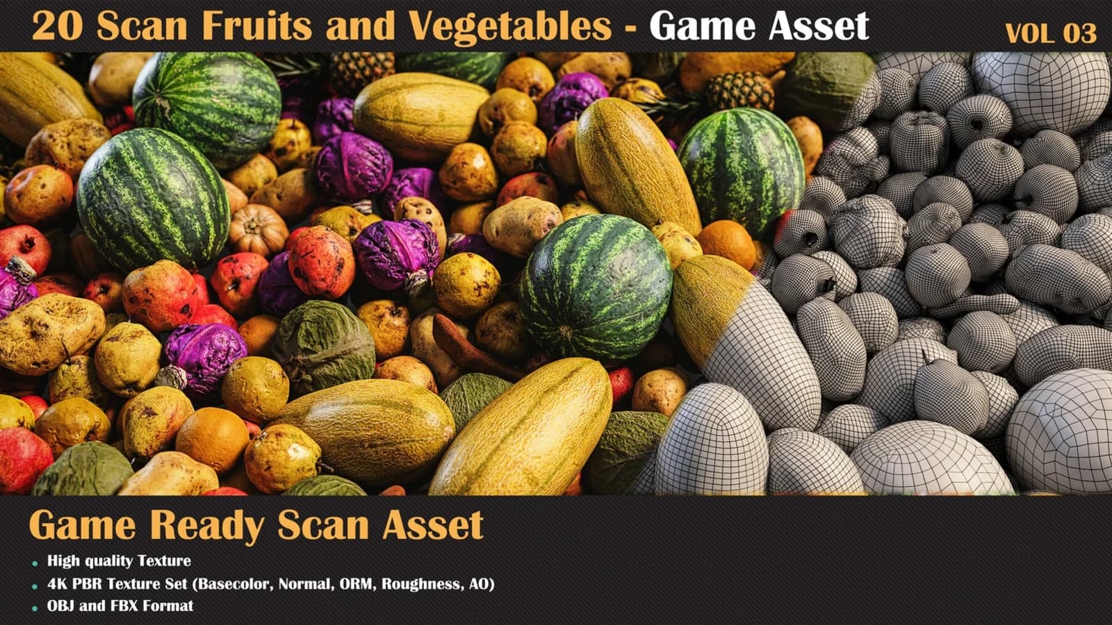 20 Fruit and Vegetation Scan Model — VOL 03