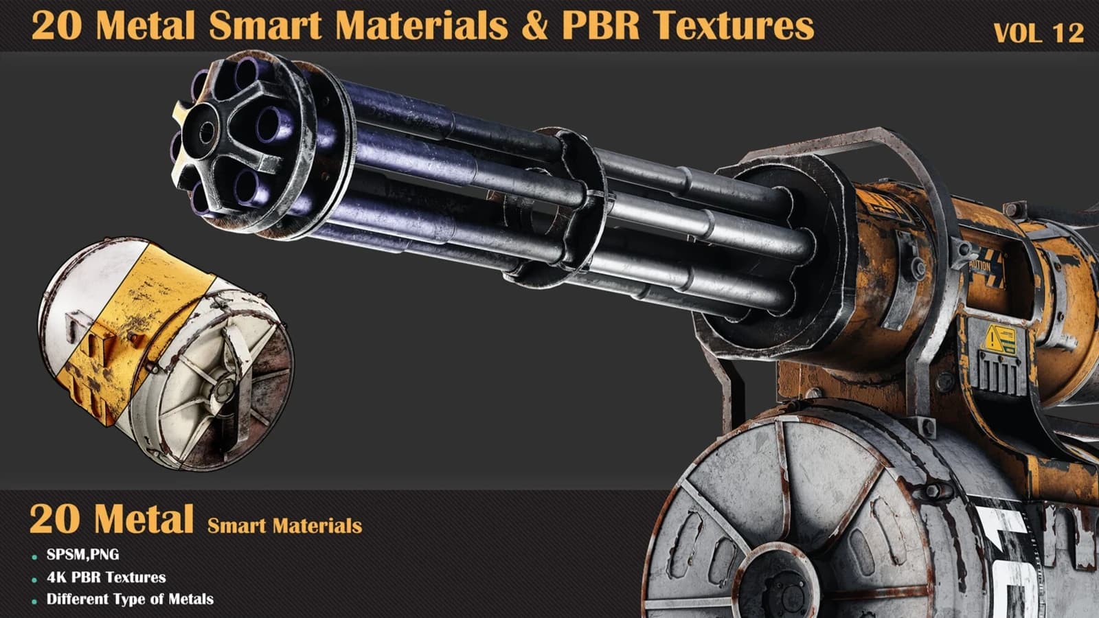 20 Metal Smart Materials & PBR Textures — VOL 12 — preview 2