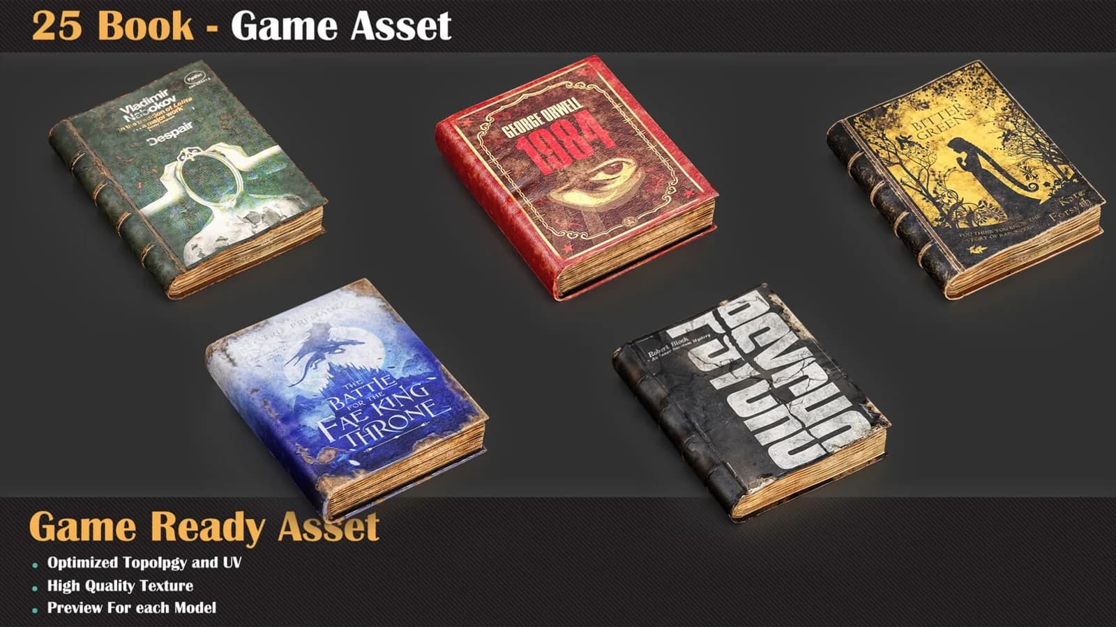 25 Book - Game Asset — preview 6