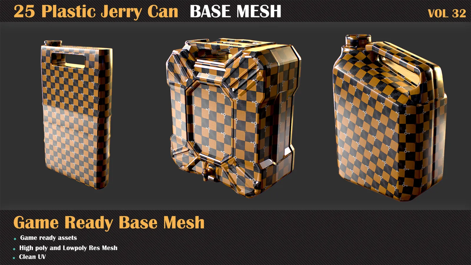 25 Jerry Can Base Mesh — VOL 32 — preview 2