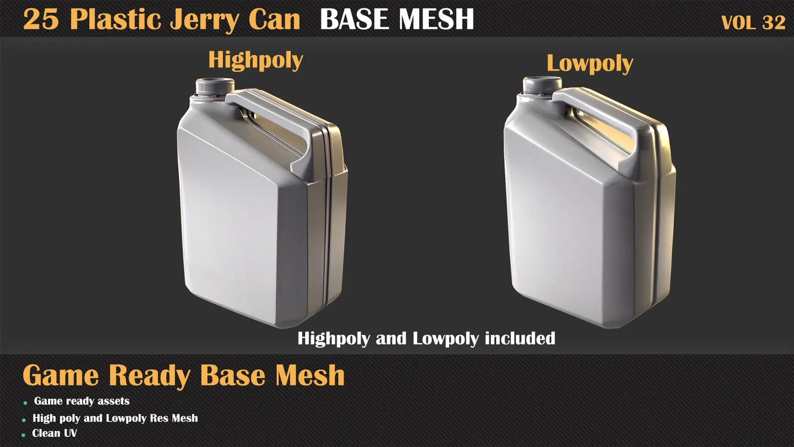 25 Jerry Can Base Mesh — VOL 32 — preview 3