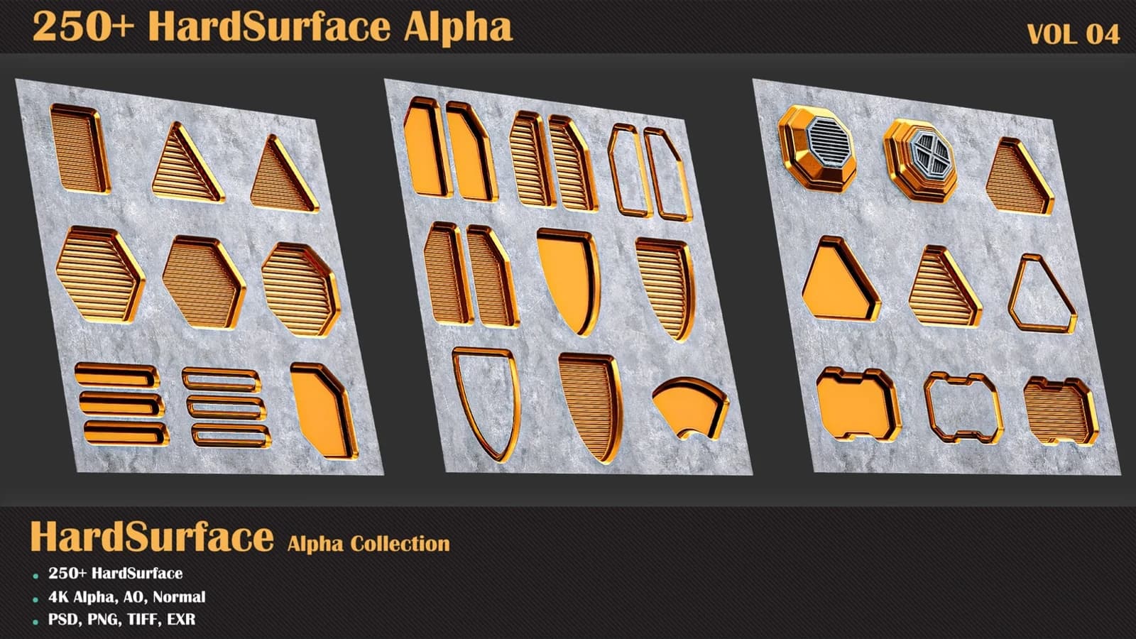 250+ HardSurface Alpha — VOL 04 — preview 3