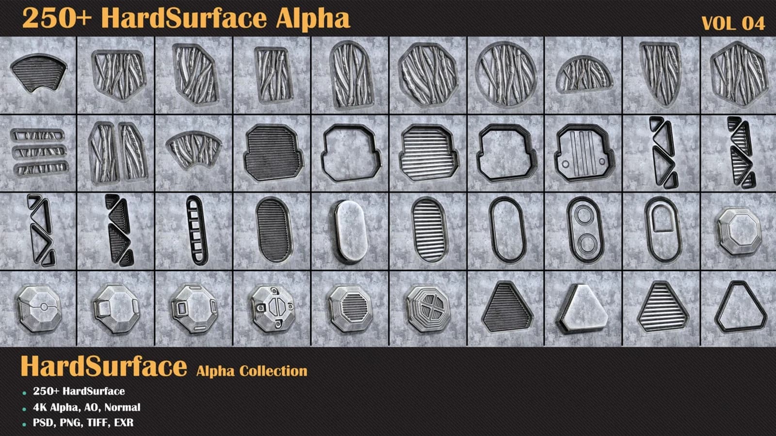 250+ HardSurface Alpha — VOL 04 — preview 6