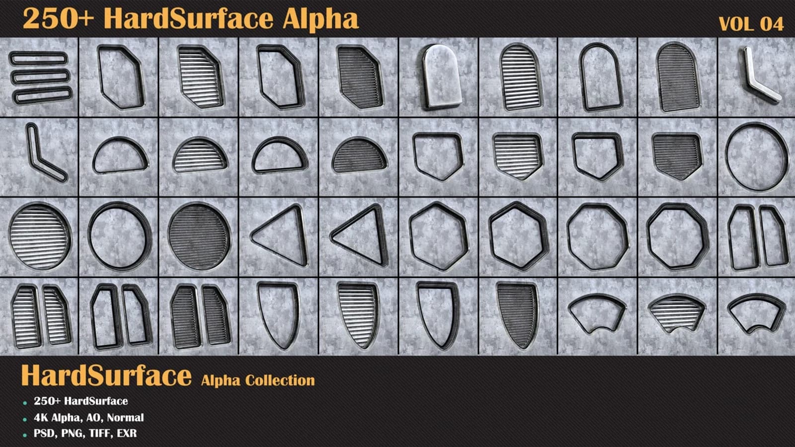 250+ HardSurface Alpha — VOL 04 — preview 7