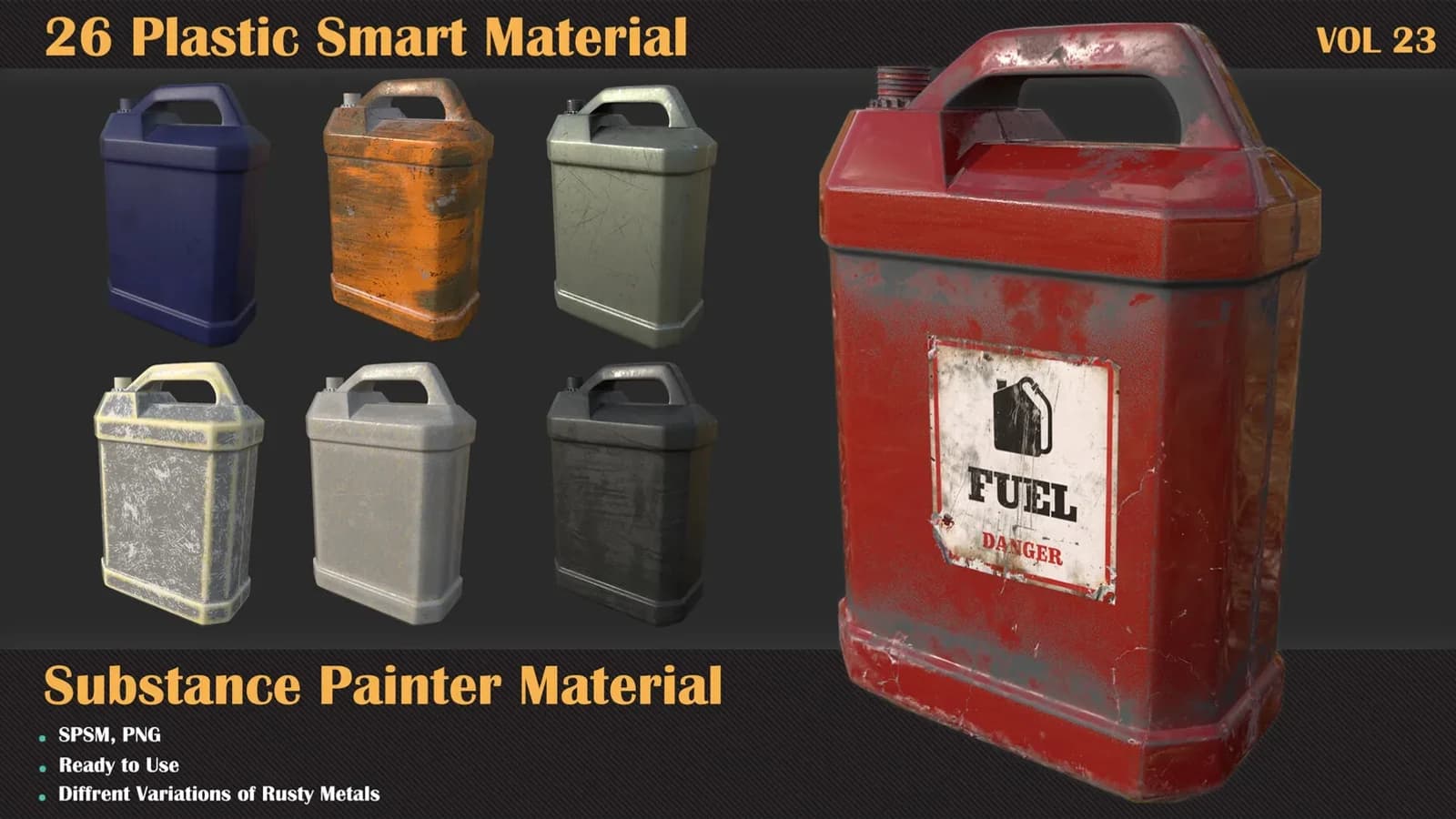 26 Plastic Smart Material – Substance Painter — VOL 23