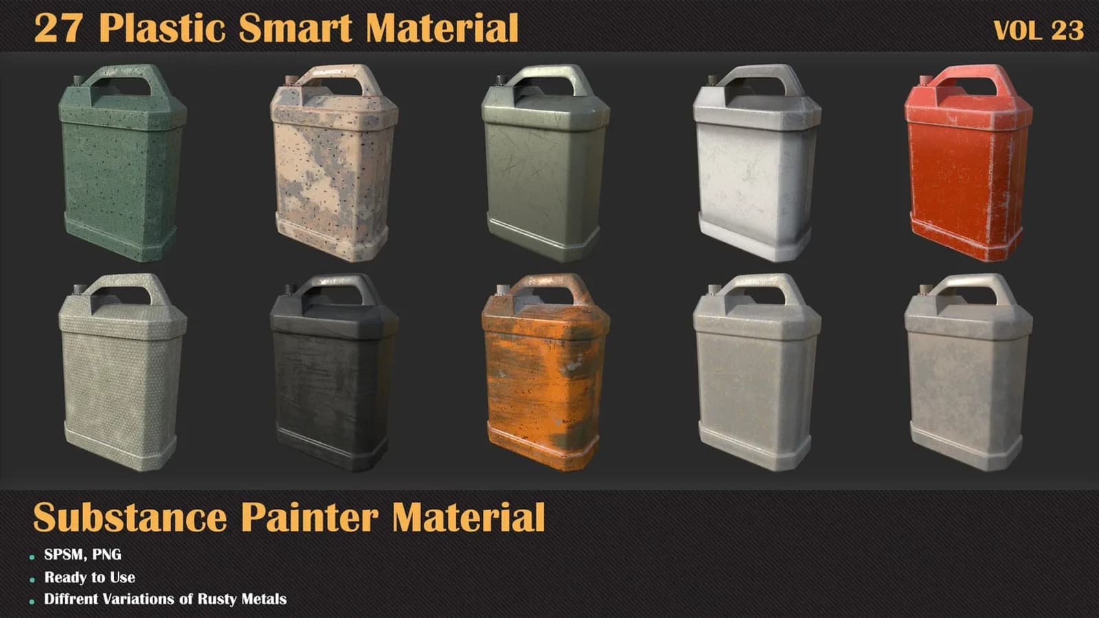 26 Plastic Smart Material – Substance Painter — VOL 23 — preview 2