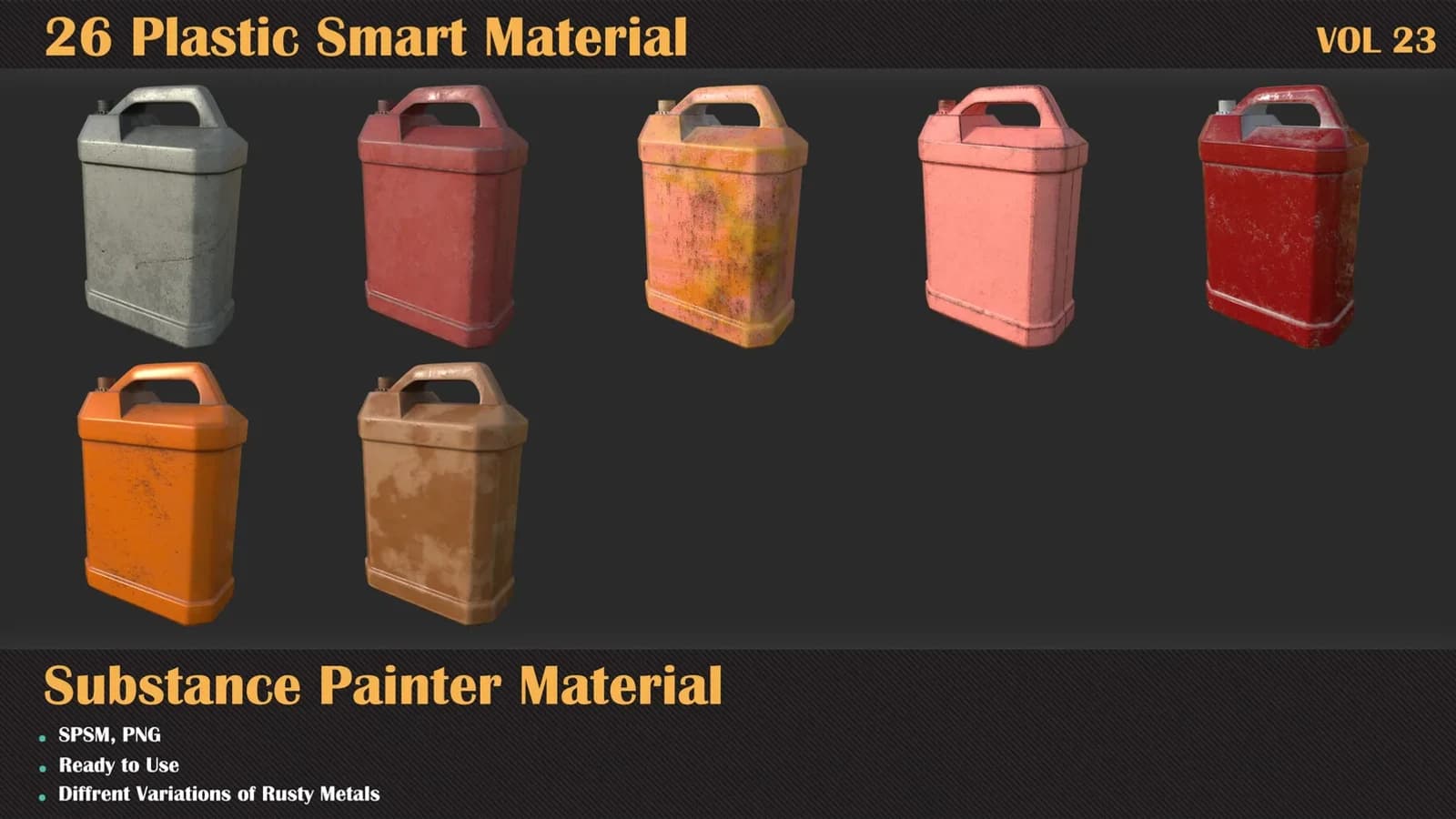 26 Plastic Smart Material – Substance Painter — VOL 23 — preview 4