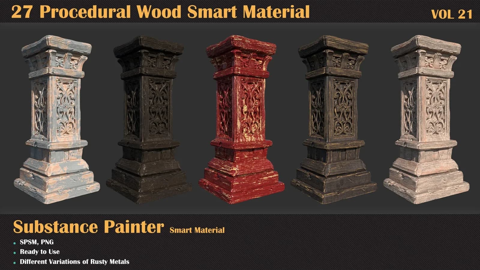 27 Procedural Wood Smart Material — VOL 21 — preview 3