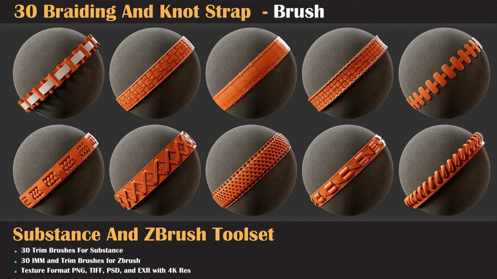 30 Braiding And Knot Strap - Brush — preview 2