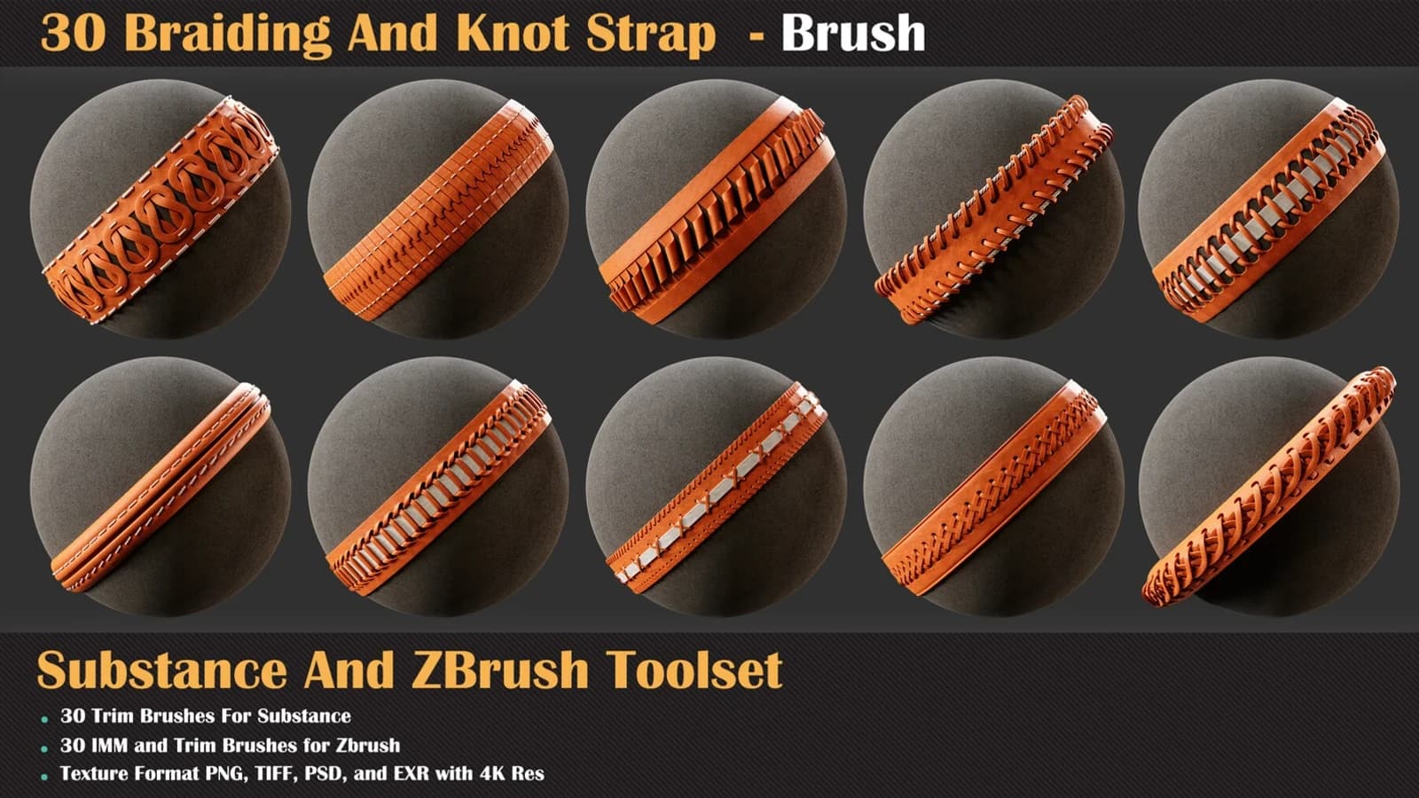 30 Braiding And Knot Strap - Brush — preview 3