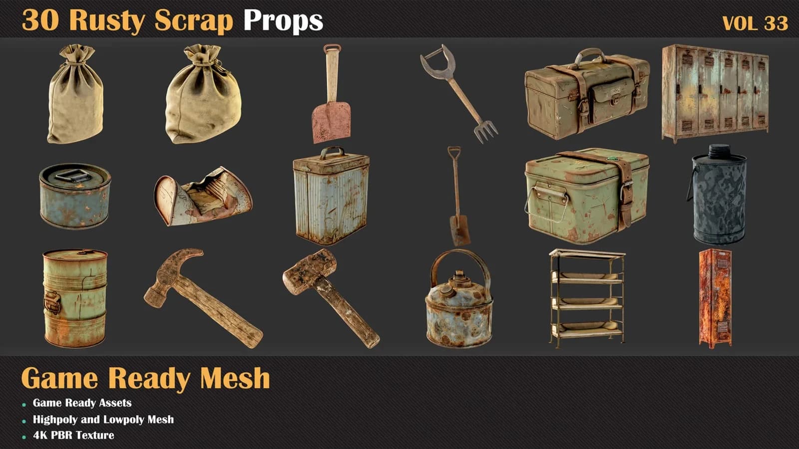 30 Rusty Scrap Props — VOL 33 — preview 5