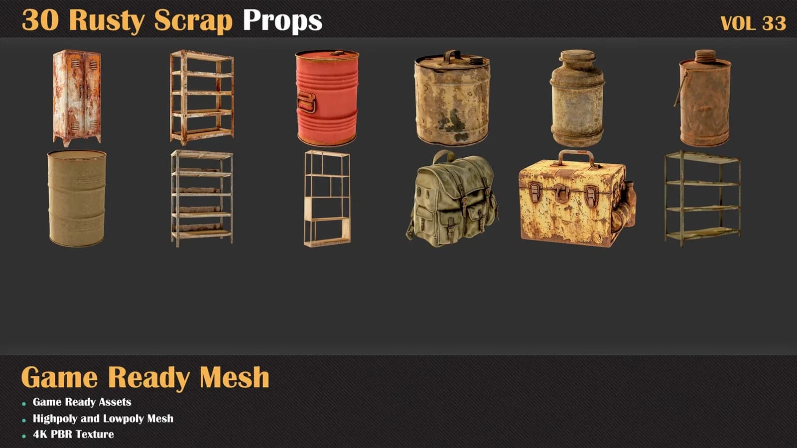 30 Rusty Scrap Props — VOL 33 — preview 6
