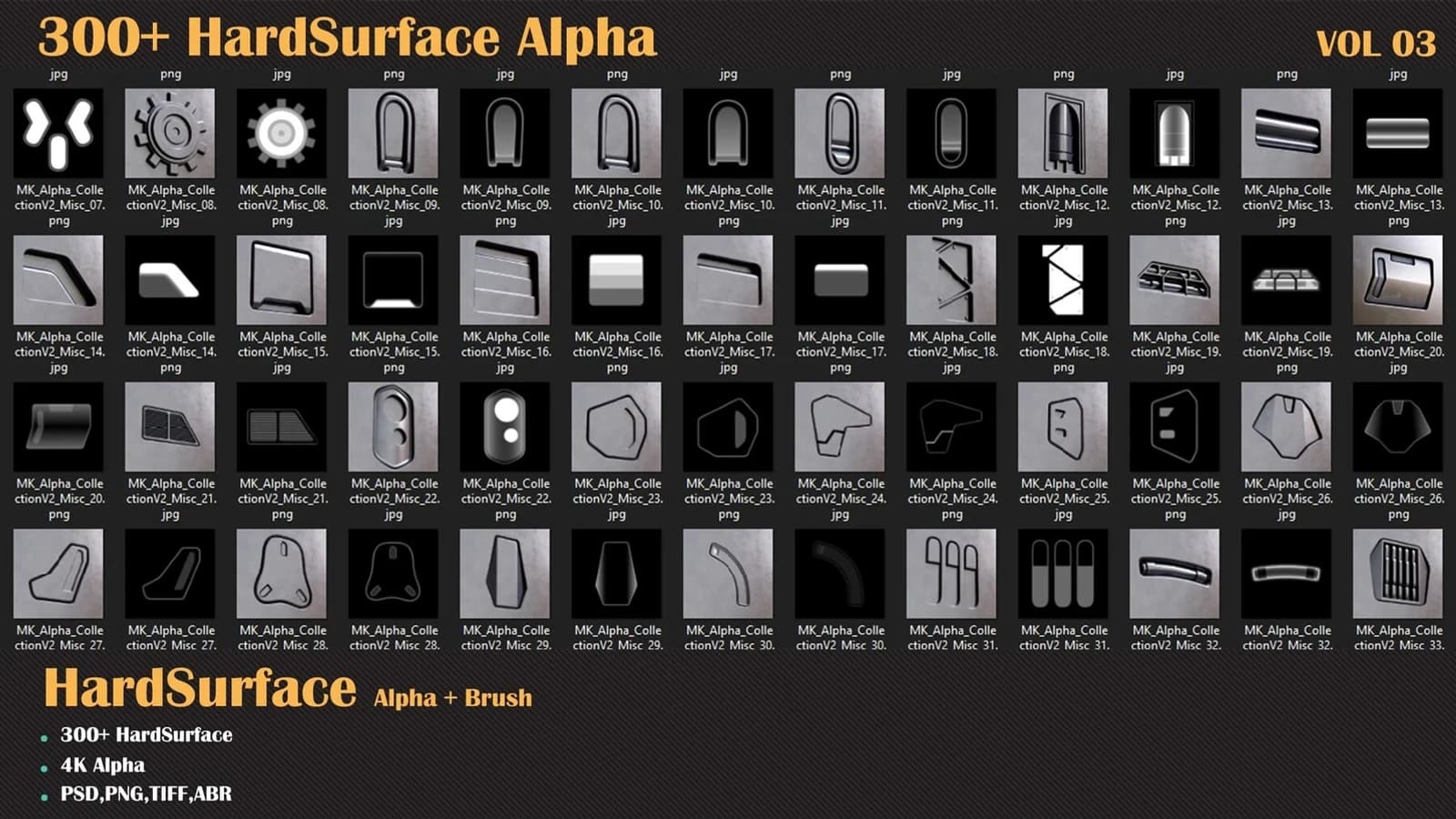 300 HardSurface Alpha — VOL 03 — preview 5