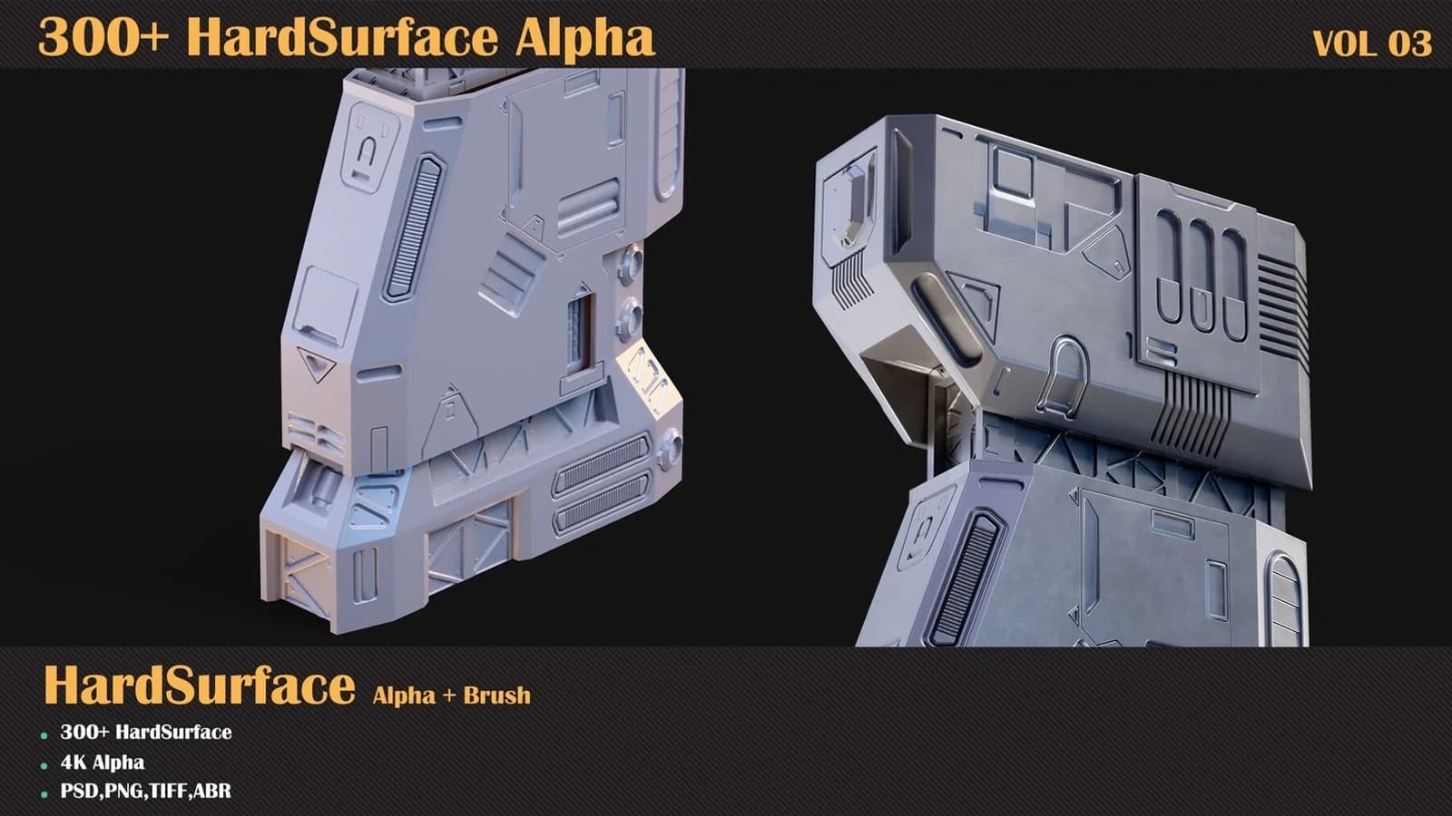 300 HardSurface Alpha — VOL 03 — preview 6