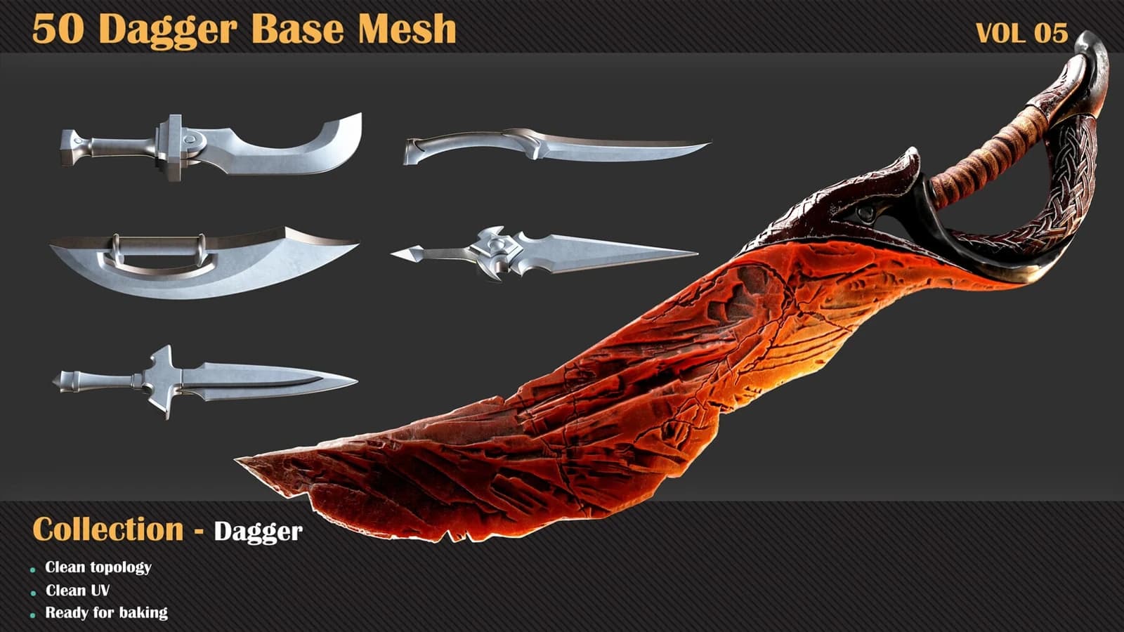 300 Weapons Base Mesh Bundle — preview 6