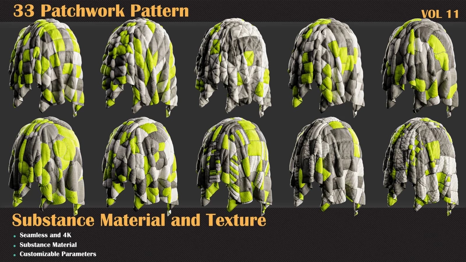 33 Fabric - Patchwork Pattern — VOL 11 — preview 2