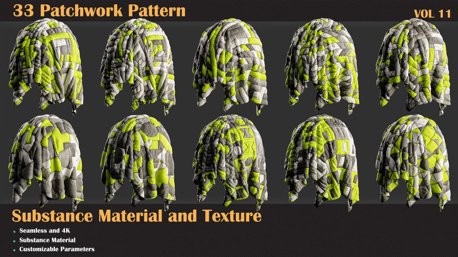 33 Fabric - Patchwork Pattern — VOL 11 — preview 4