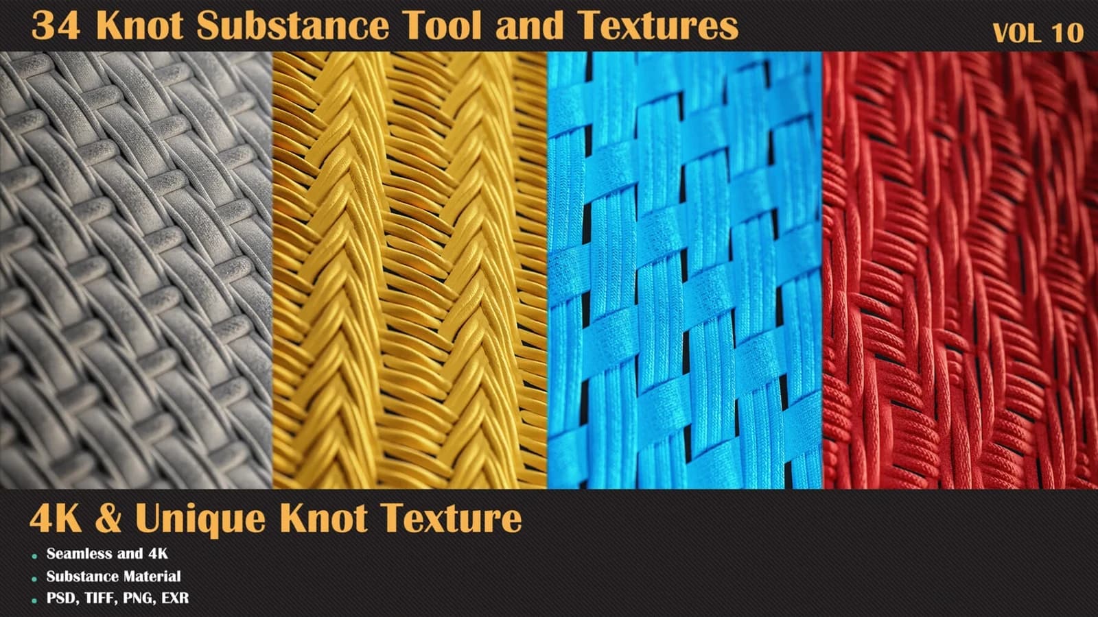 34 Tileable Knot Pattern — VOL 10 — preview 3