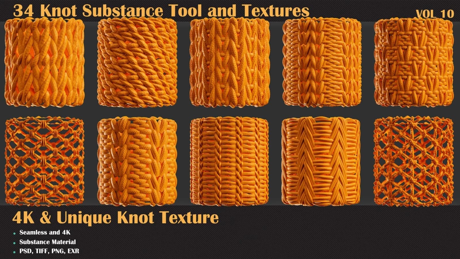 34 Tileable Knot Pattern — VOL 10 — preview 4