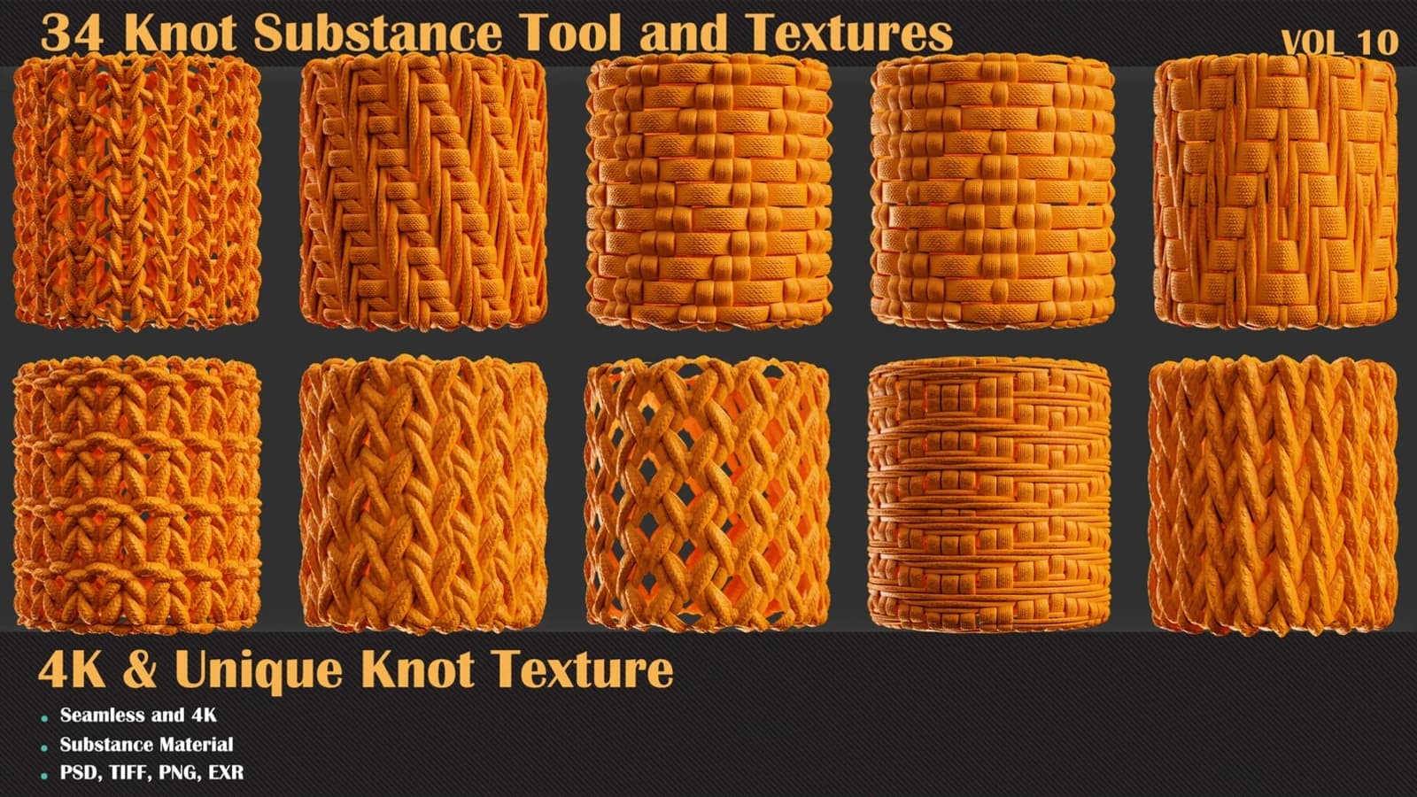 34 Tileable Knot Pattern — VOL 10 — preview 6
