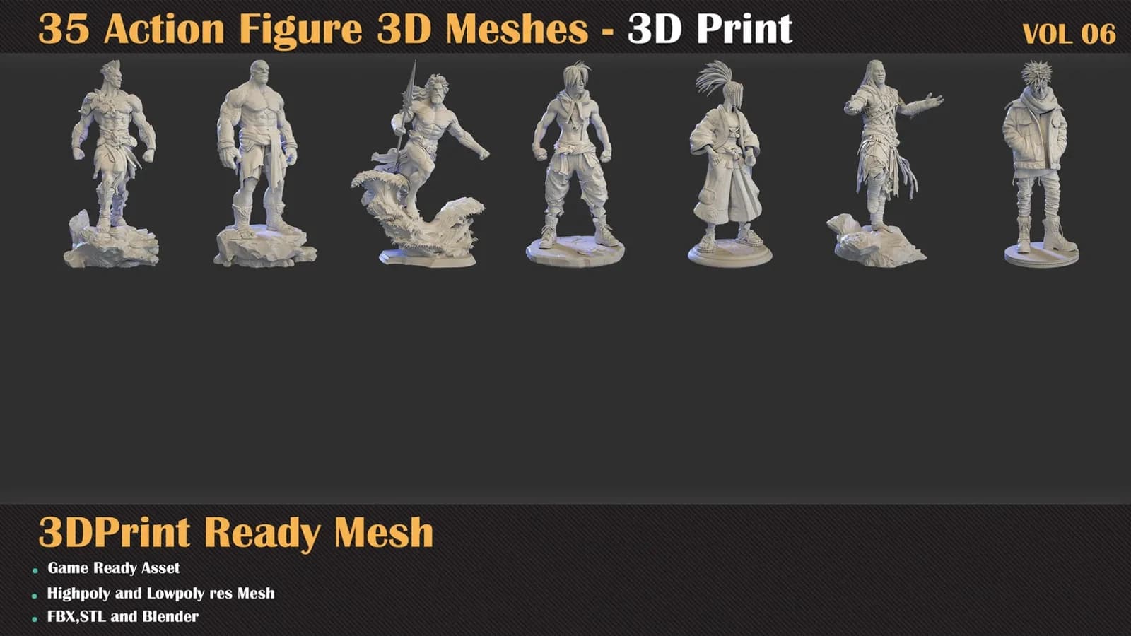 35 Action Figure – 3D Print Ready — VOL 06 — preview 4