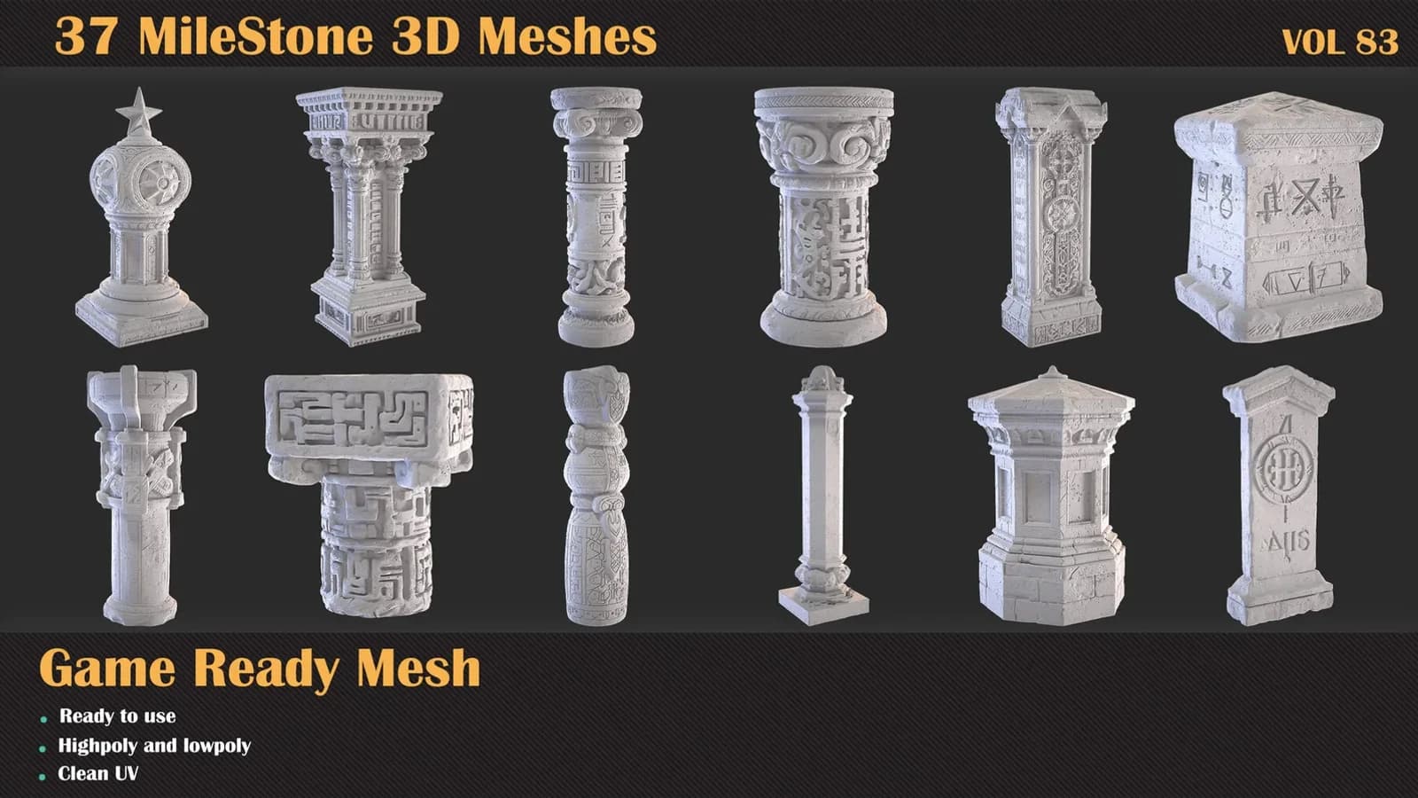 37 Milestone 3D Meshes — VOL 83 — preview 6