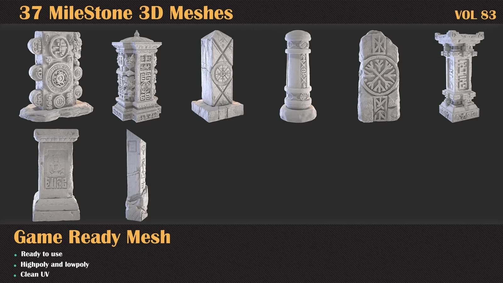 37 Milestone 3D Meshes — VOL 83 — preview 7