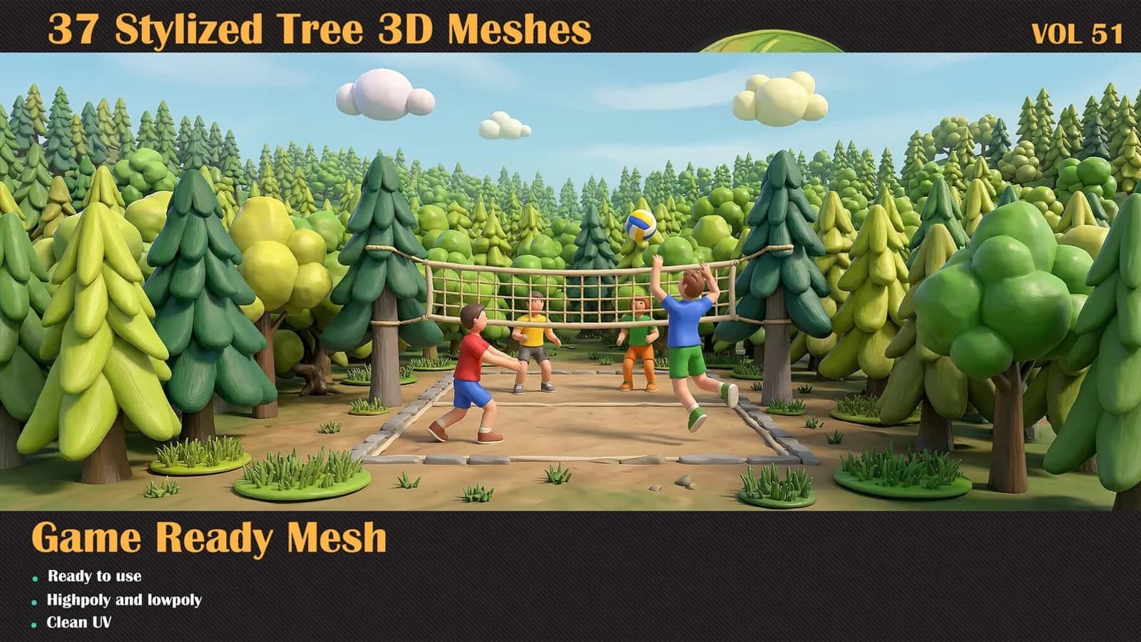 37 Stylized Tree 3D Meshes — VOL 51 — preview 2
