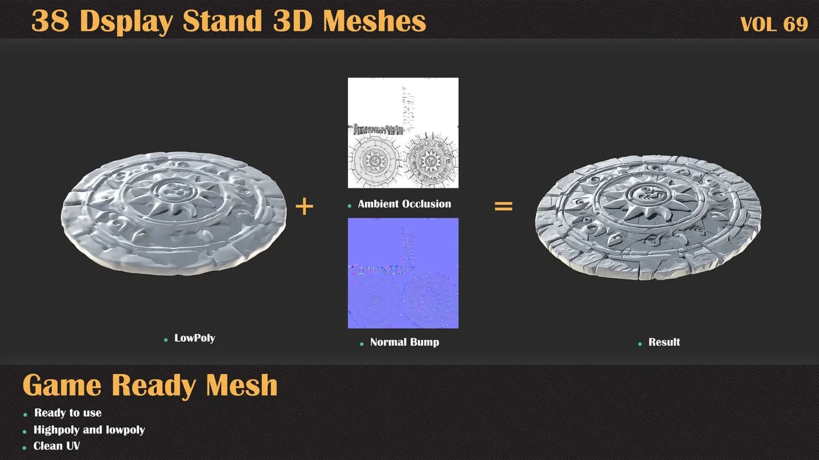 38 Display Stand 3D Meshes — VOL 69 — preview 3