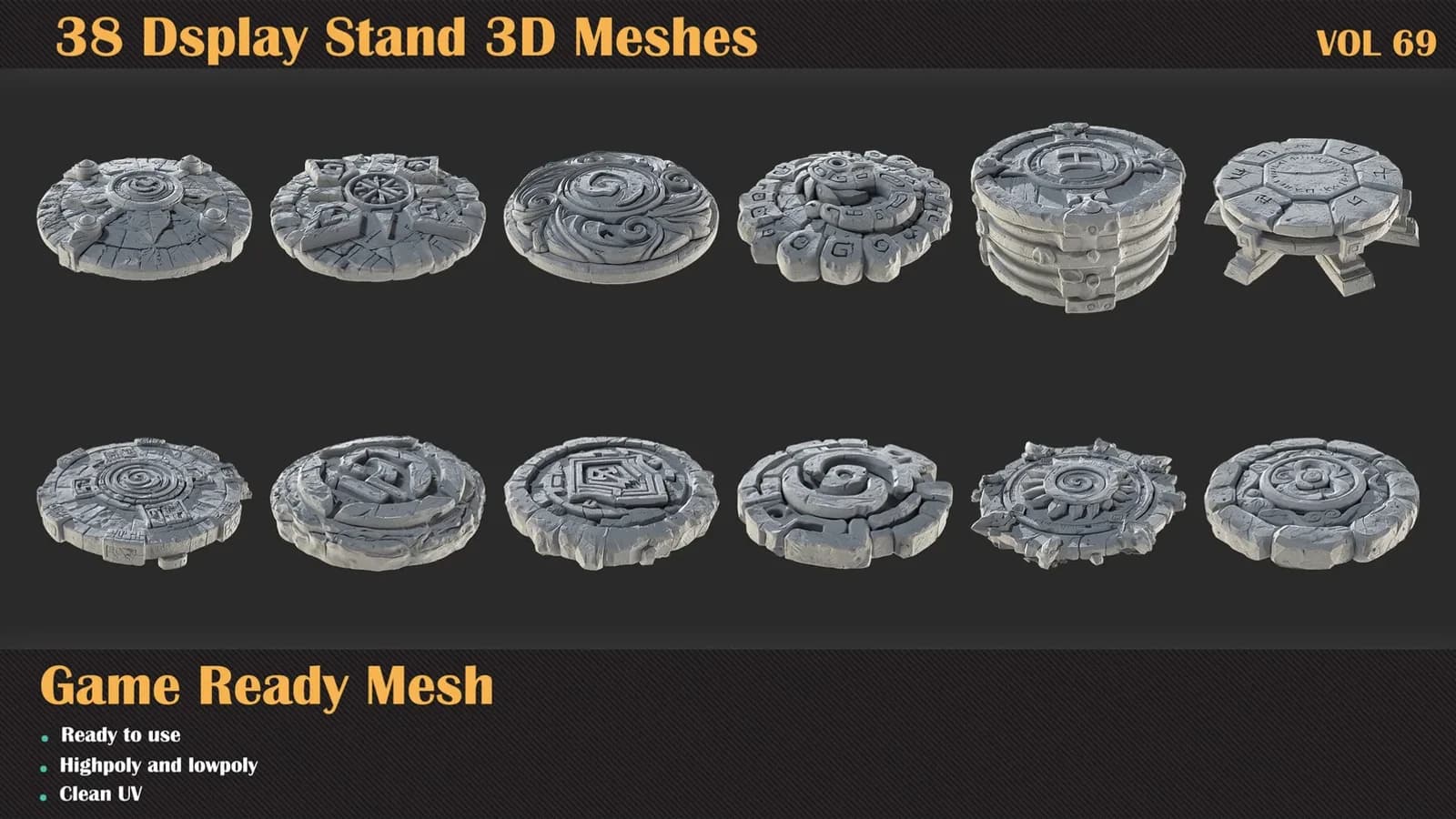 38 Display Stand 3D Meshes — VOL 69 — preview 4