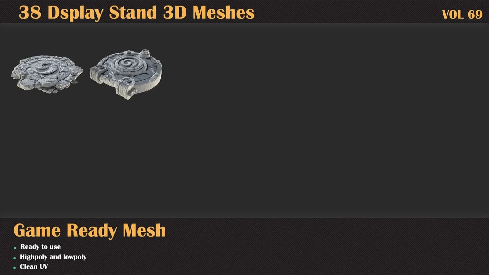 38 Display Stand 3D Meshes — VOL 69 — preview 6