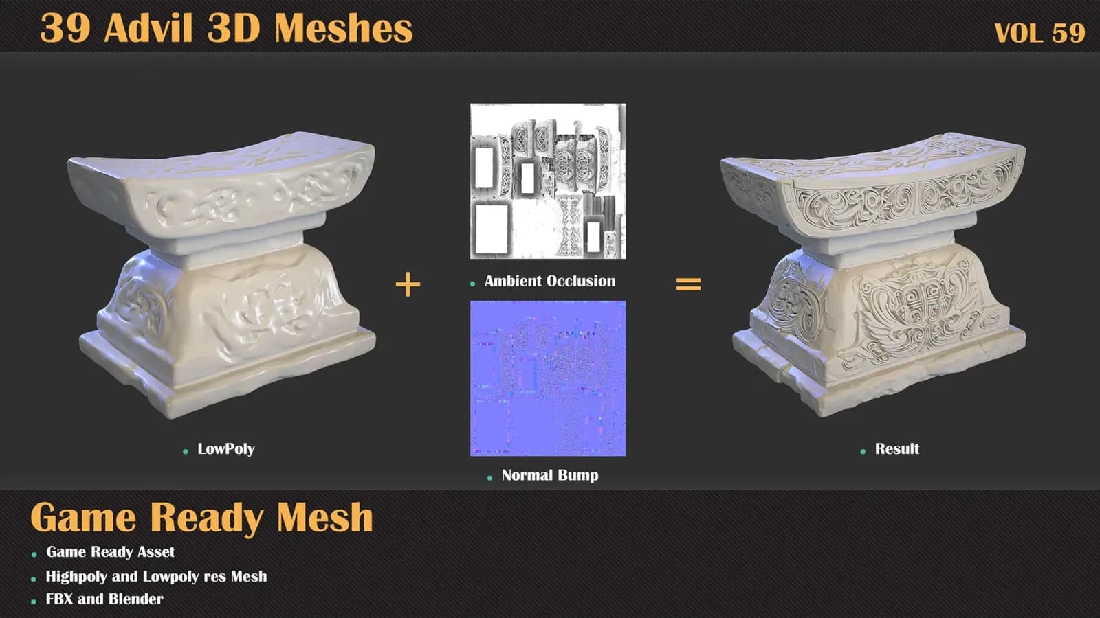39 Anvil 3D Meshes — VOL 59 — preview 3
