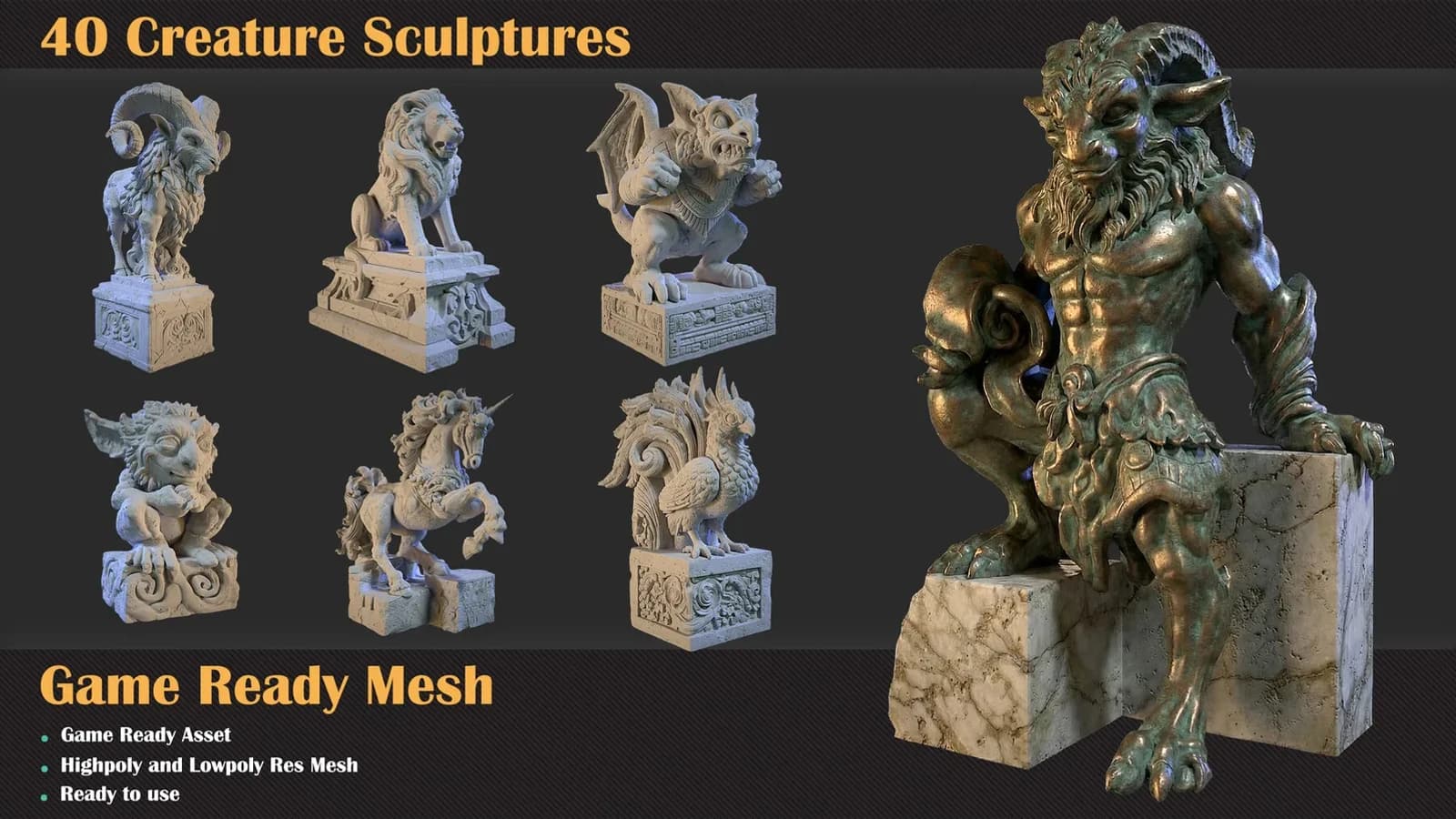 40 Creature Sculptures — VOL 35