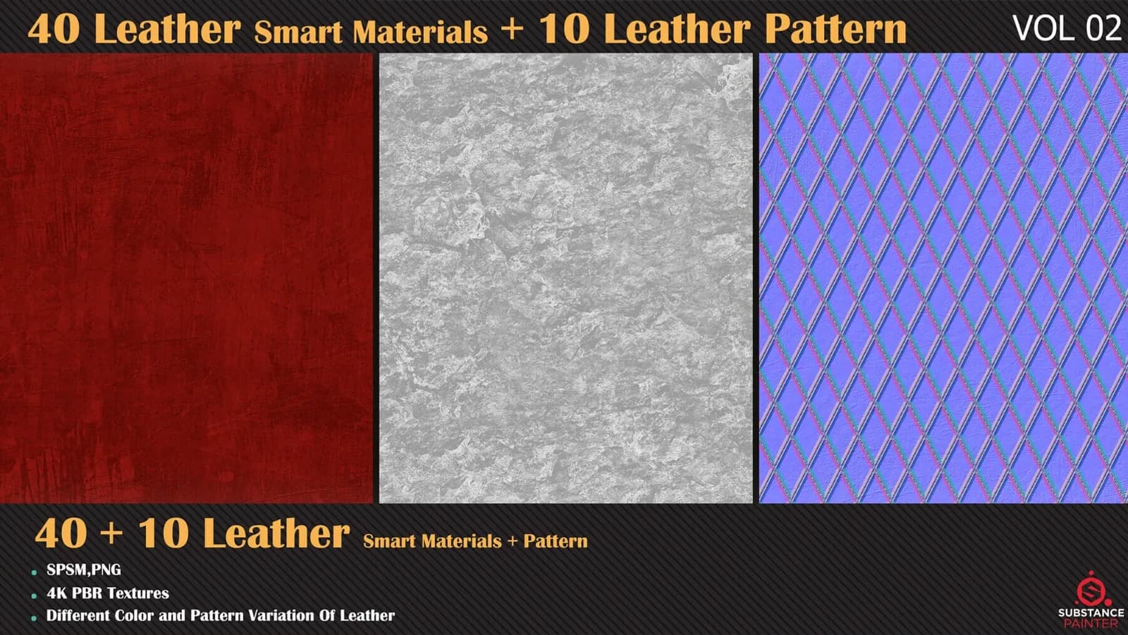 40 Leather Smart Materials + 10 Leather Patterns + Video Tutorials — VOL 06 — preview 7