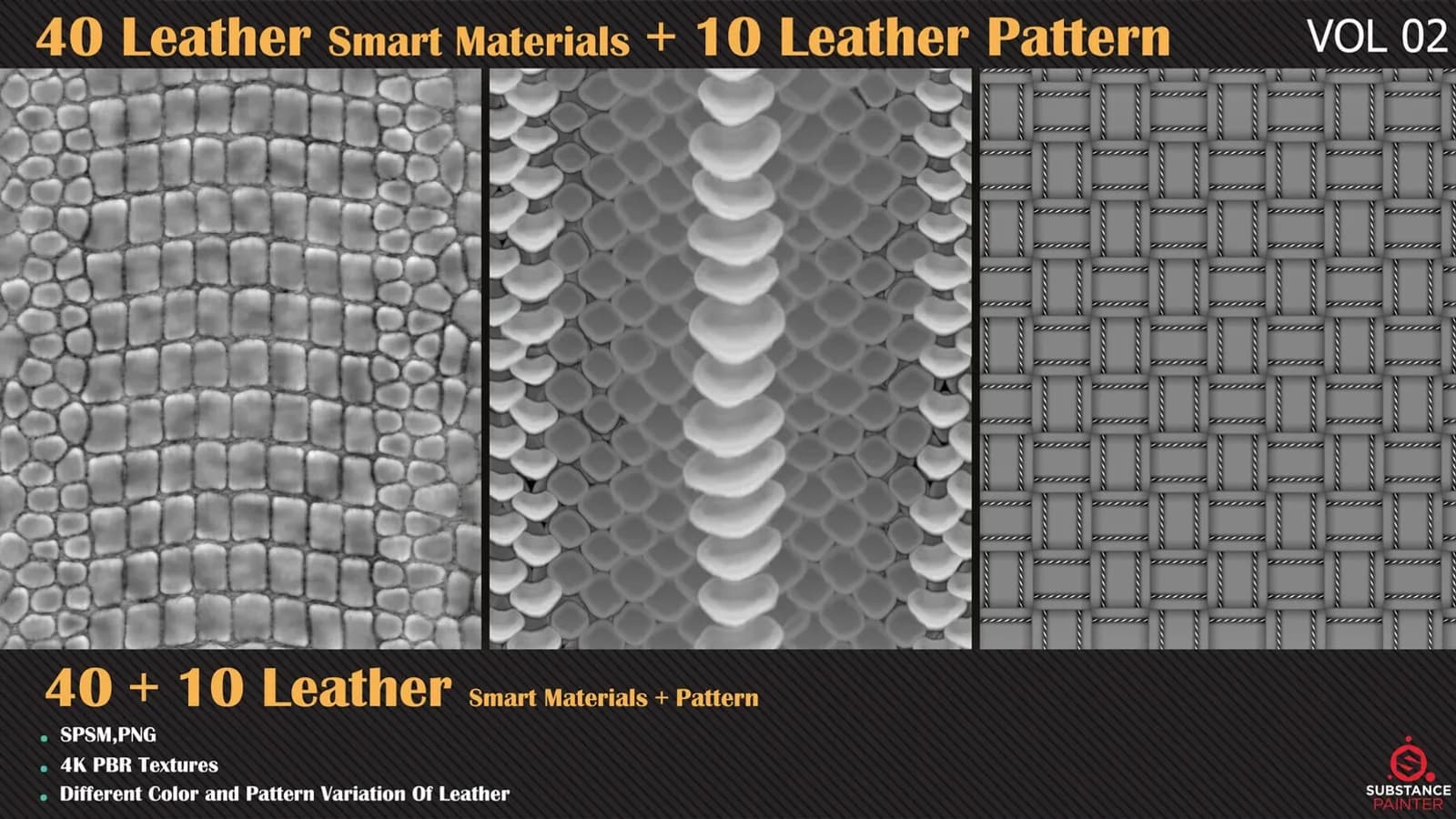 40 Leather Smart Materials + 10 Leather Patterns + Video Tutorials — VOL 06 — preview 8