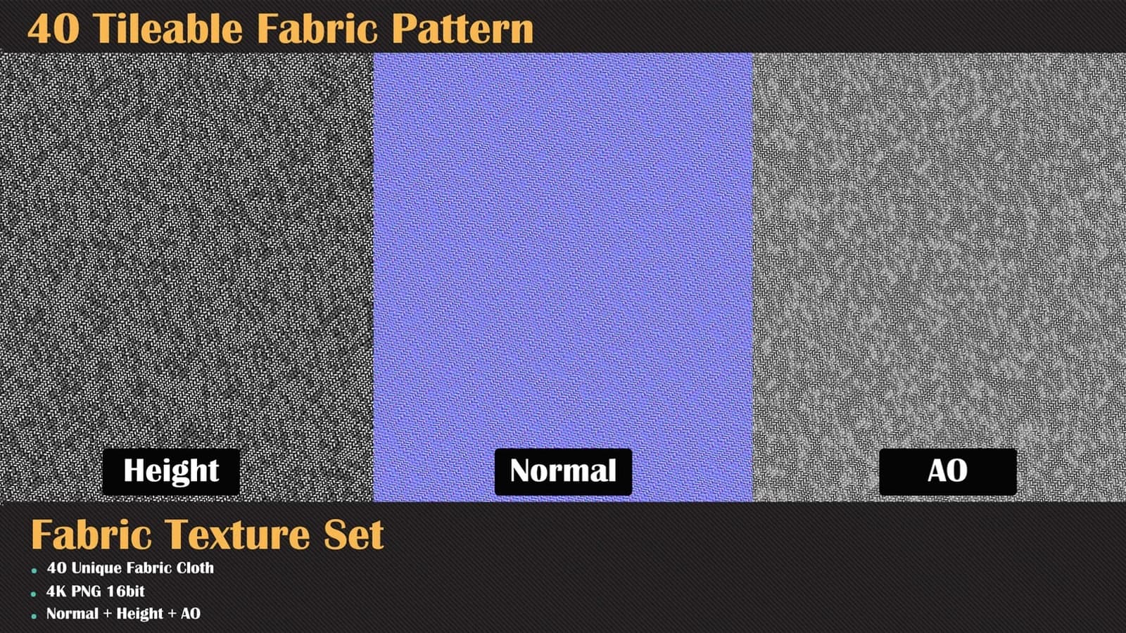 40 Tileable Fabric Pattern — preview 6